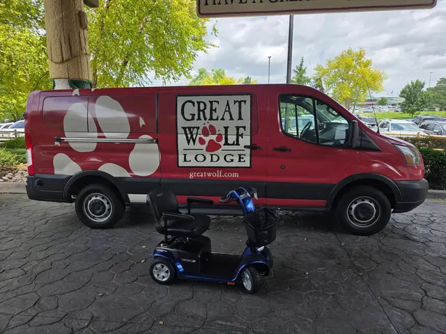 Mobility scooter rental on location at Great Wolf Lodge, Kansas City