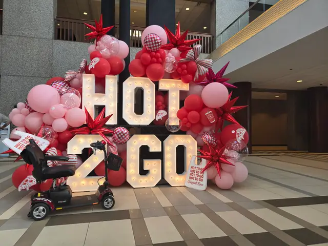 Mobility scooters on location at HOT 2 GO balloon display, Kansas City