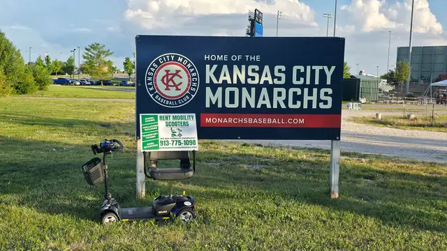Mobility scooter rental on location at Kansas City Monarchs, Kansas City, KS