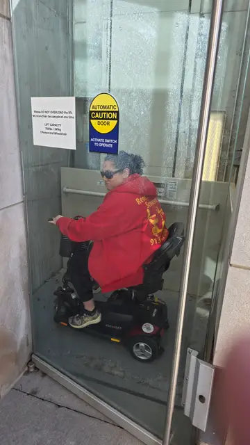 Mobility scooter rental on location at Kansas City Museum, Kansas City