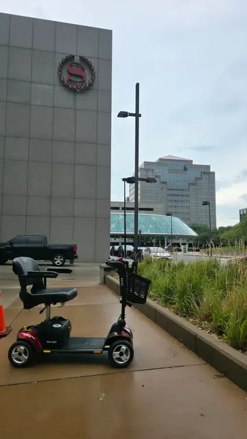 Mobility scooters delivered to KC Convention Center plaza, Kansas City