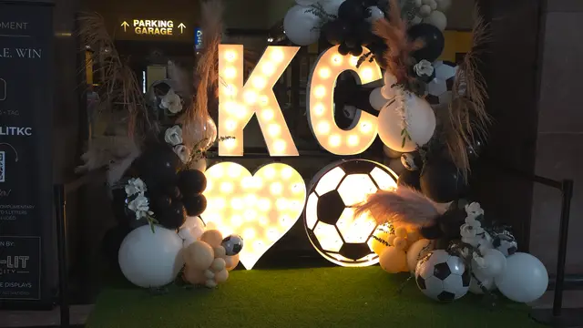 Mobility scooters from KC Mobility at KC soccer balloon display in Kansas City