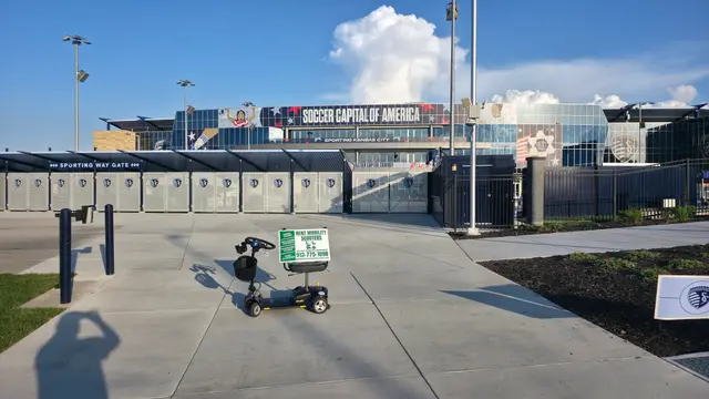 Mobility scooter rental on location at Soccer Capital of America, Kansas City