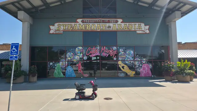 Mobility scooter rental at Steamboat Arabia Museum, Kansas City