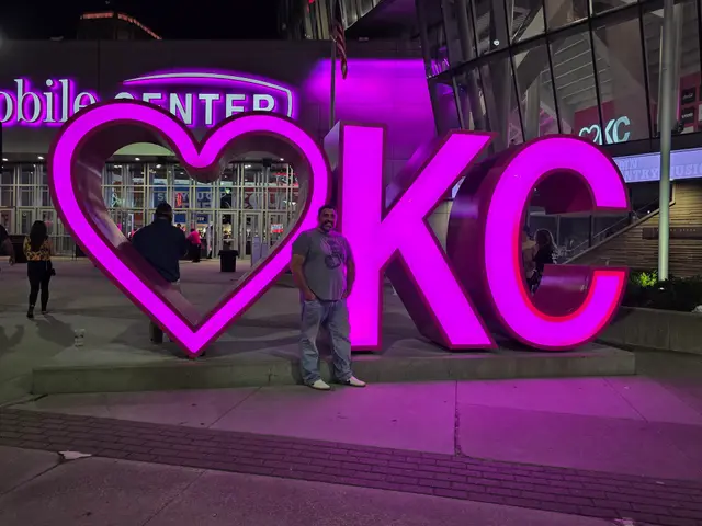 Accessible visit to T-Mobile Center heart KC at night with a mobility scooter rental, Kansas City