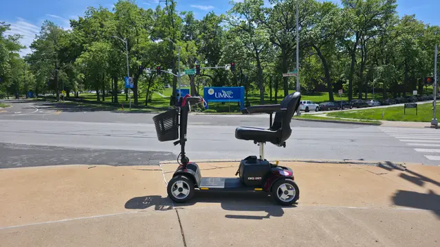 Mobility scooter from KC Mobility at UMKC campus in Kansas City